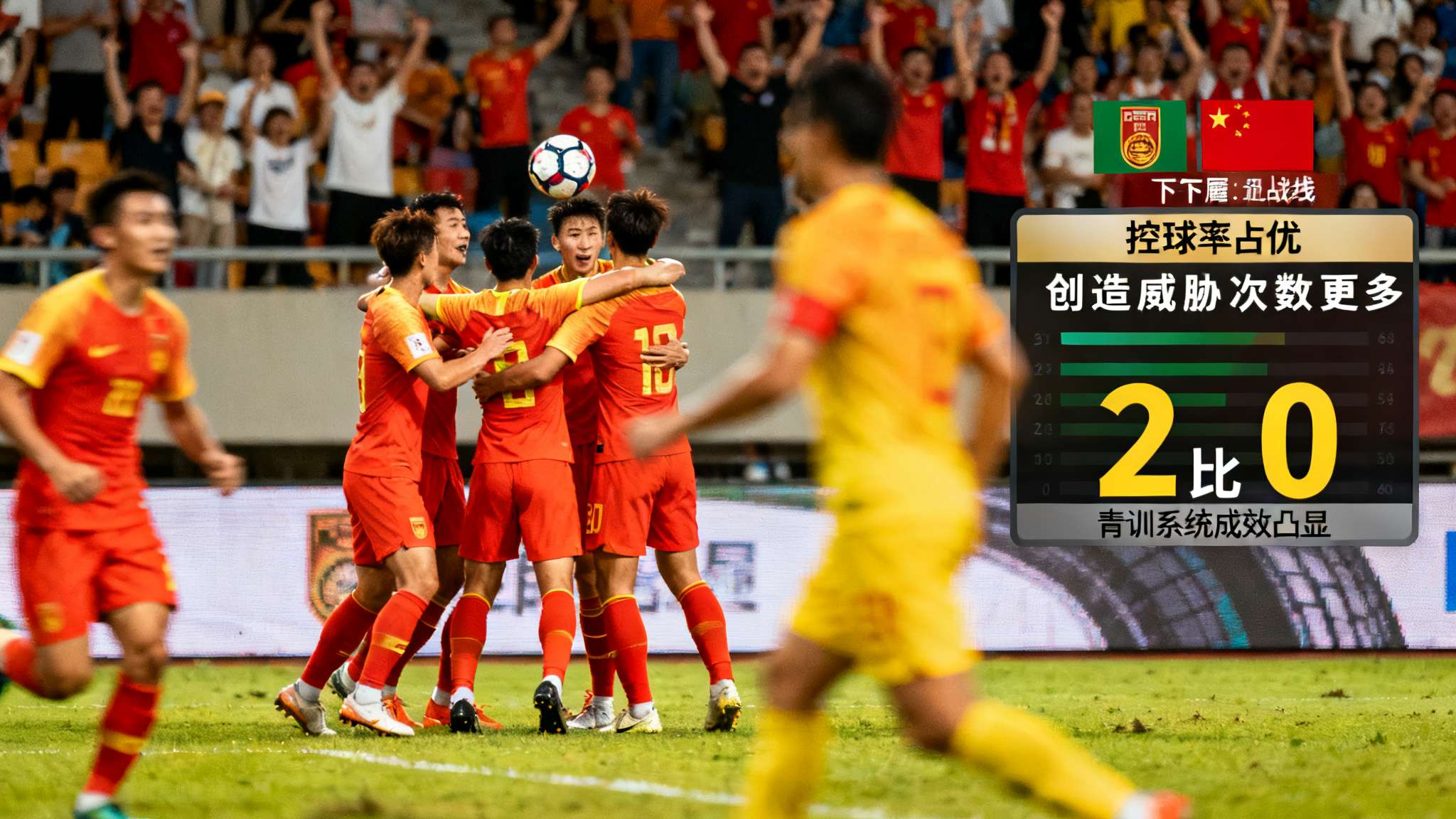 王钰栋传中被挡,张玉宁破门,中国2-0库拉索